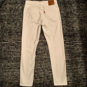 Levi’s white jeans from Anthropologie
